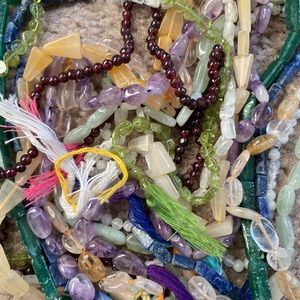 Lot Beads semi precious stones new necklace